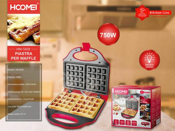 piastra waffle hoomei